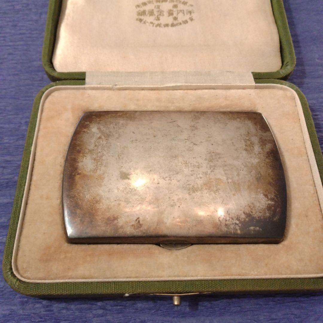 週末セール　純銀　ビンテージ　シガレットケース 銀製 シガレットケース ｜骨董品買取 緑和堂
