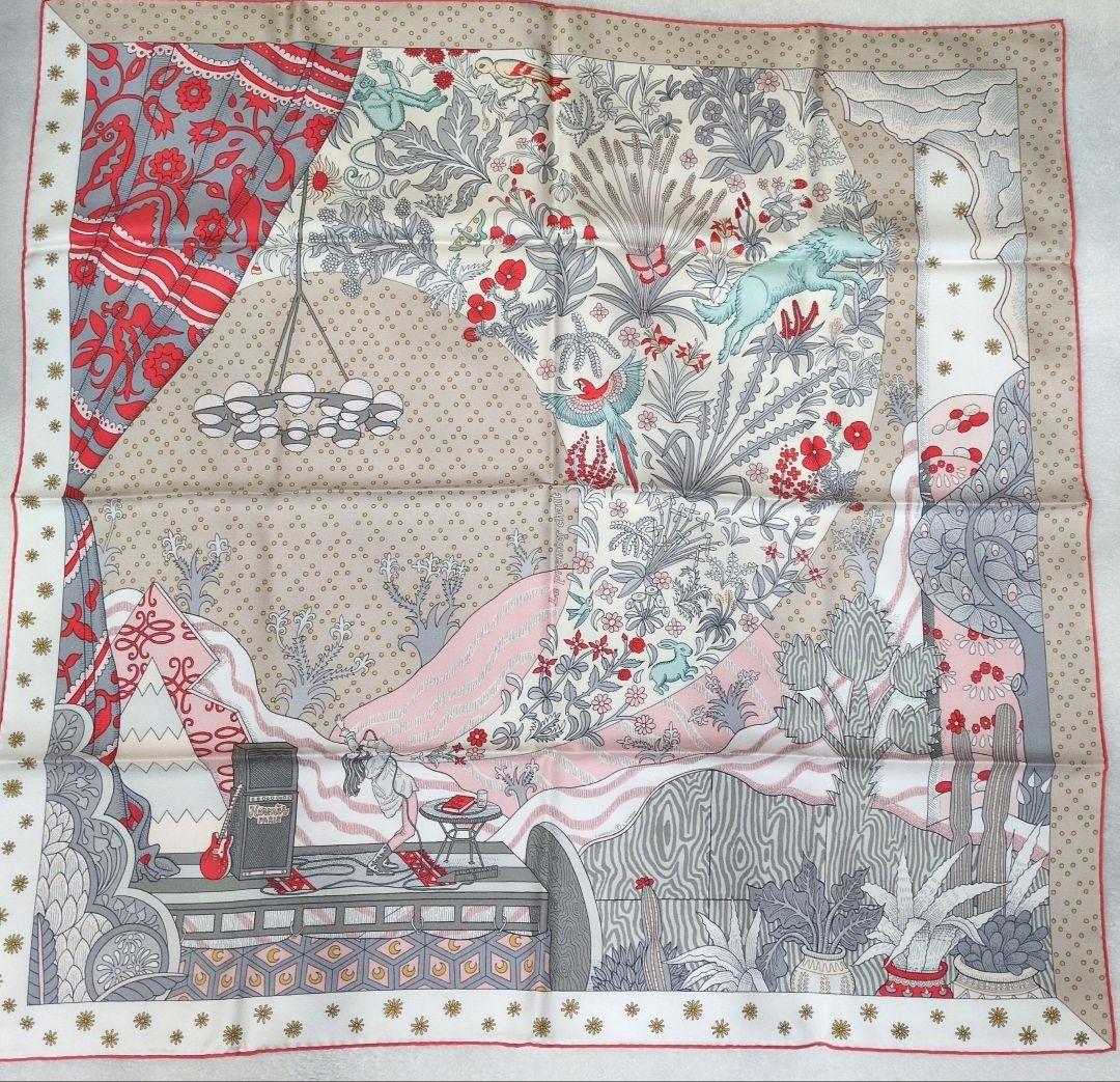 エルメス　カレ90　始まりの歌　オレンジボックスつき 中古・古着通販】HERMES (エルメス) カレ90 JEU DES OMNIBUS DAMES