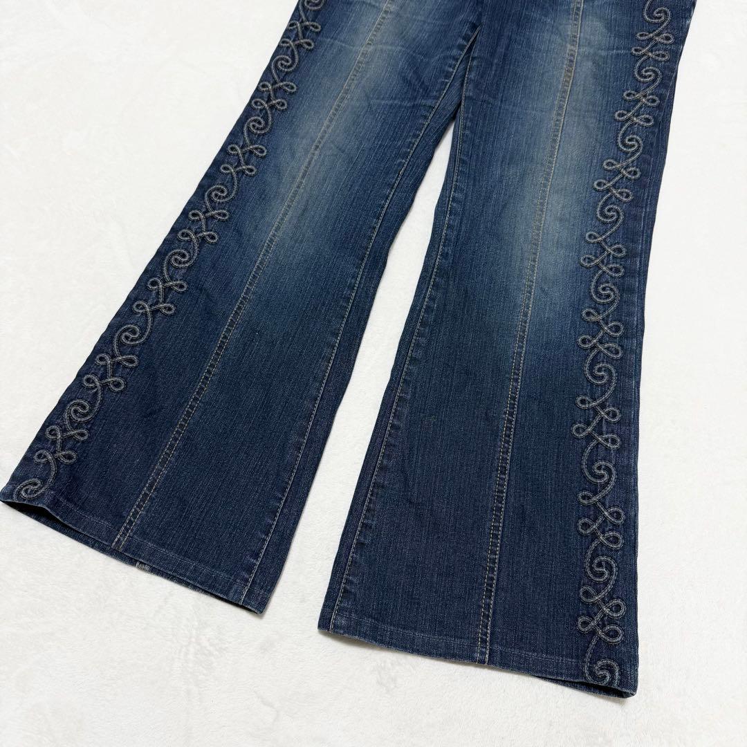 Clear-K ブーツカットデニム 収縮 フレア Y2K Lサイズ Gパン - メルカリ