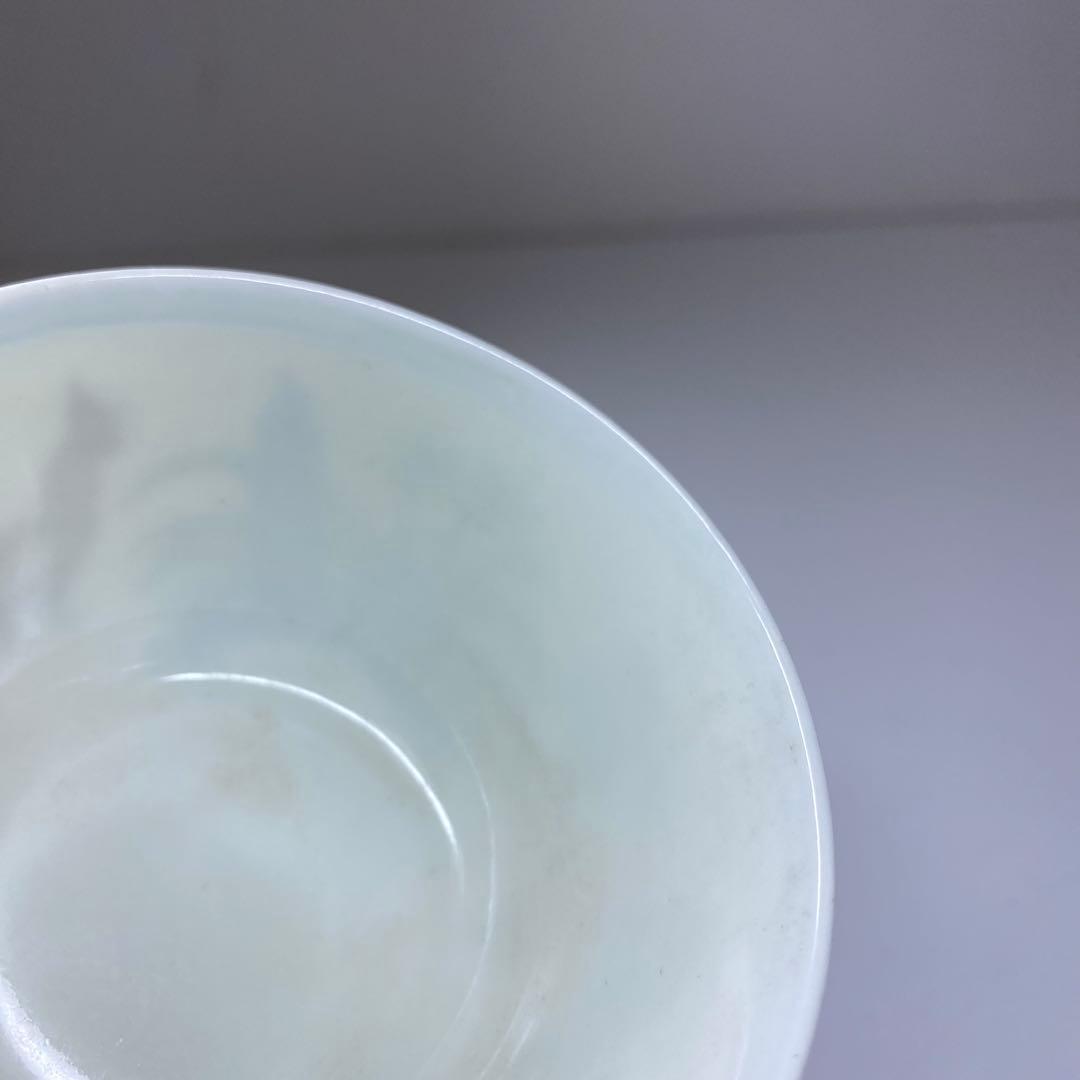 中国清時代 大明成化年製 薄手 チキンカップA直径8.5㎝ 東な7-0324①