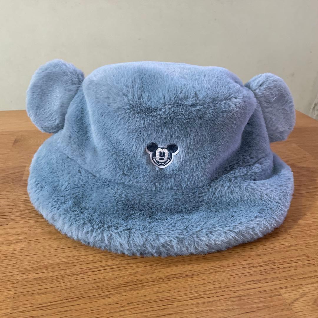 ミッキーマウス グレー帽子 58cm - メルカリ