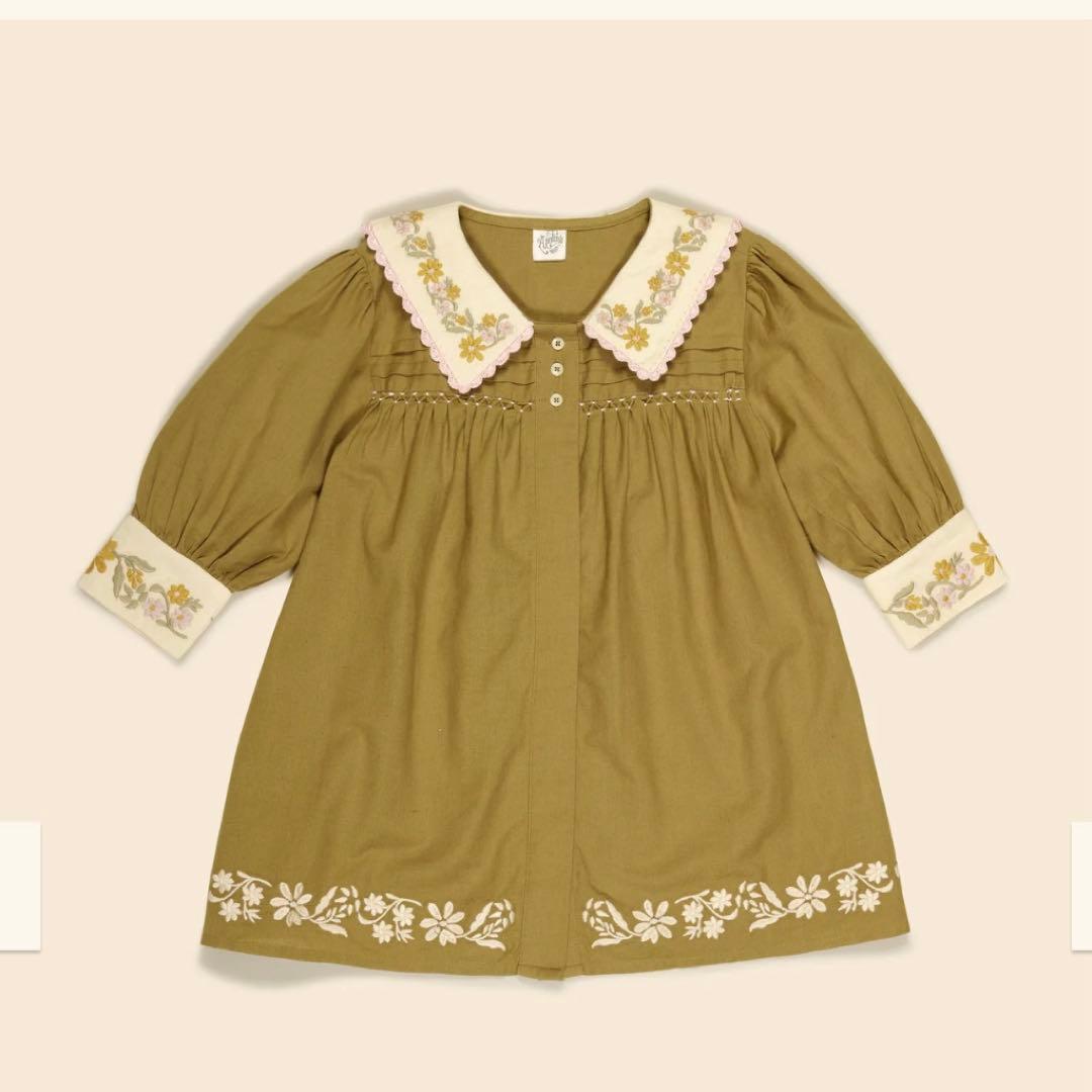 ワンピース Baby Bette Dress - Dried Moss 18-24M 113948.Free-To-Be-Mauve-Pink-