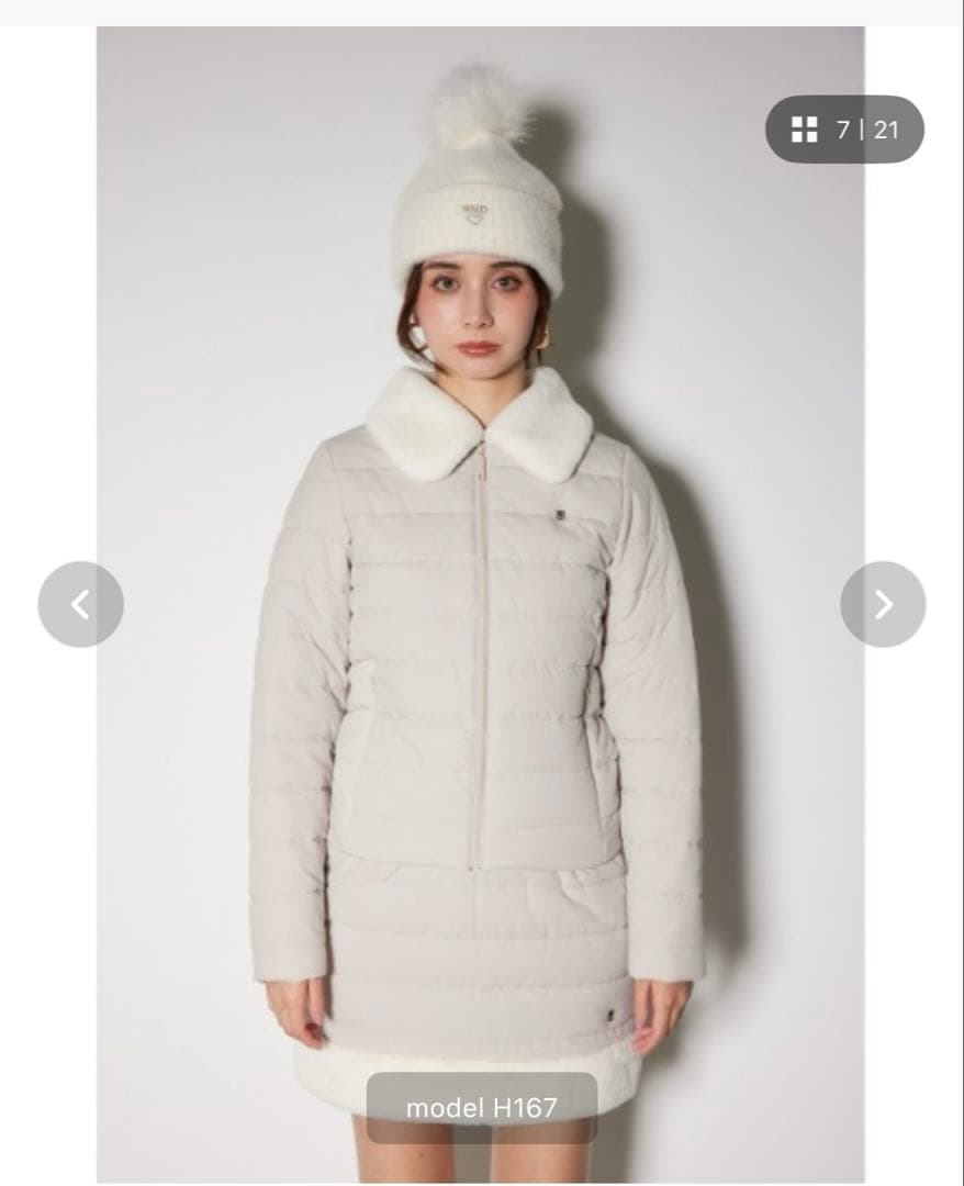 rienda ファーダウンセットアップ rienda | ショート丈ファージャケット (ジャケット ) |SHEL'TTER WEBSTORE