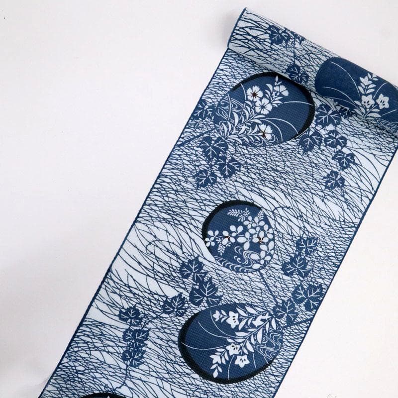 いー様専用☆ハイブリ仕立て＋竺仙浴衣『綿紅梅』小紋□団扇秋草◇反25