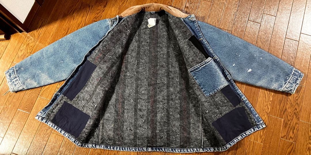 極上フェード 90s USA製 カーハート デニム チョアコート DST L - メルカリ