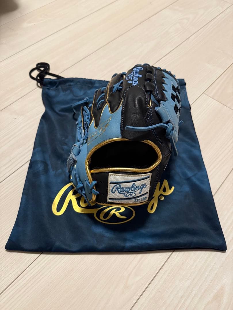 Rawlings 軟式グローブ 青/黒 収納袋付き Rawlings（ローリングス） 【新品】 少年軟式グローブ / オール