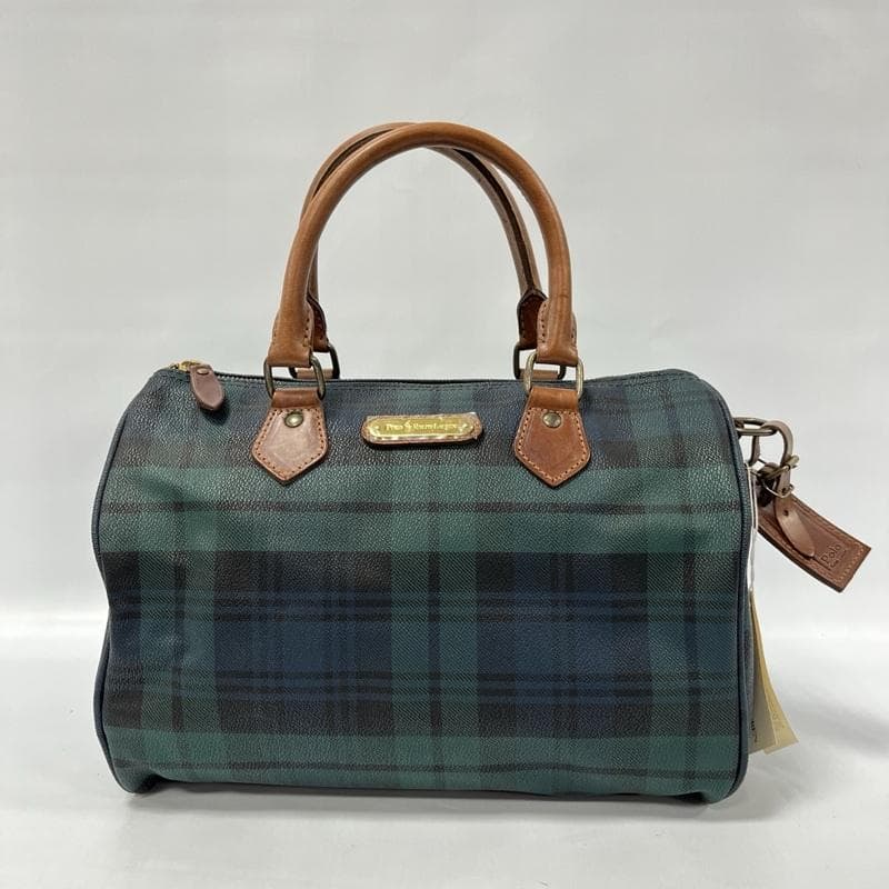 ポロ ラルフローレン/ミニ ボストンバッグ/ブラックウォッチ