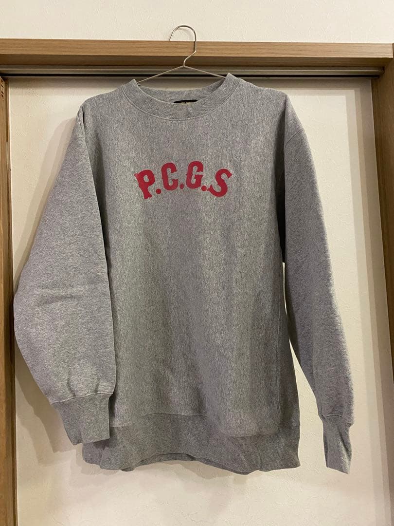 PORKCHOP XL グレー スウェット P.C.G.S. PORKCHOP GARAGE SUPPLY,ポークチョップ ガレージサプライ,