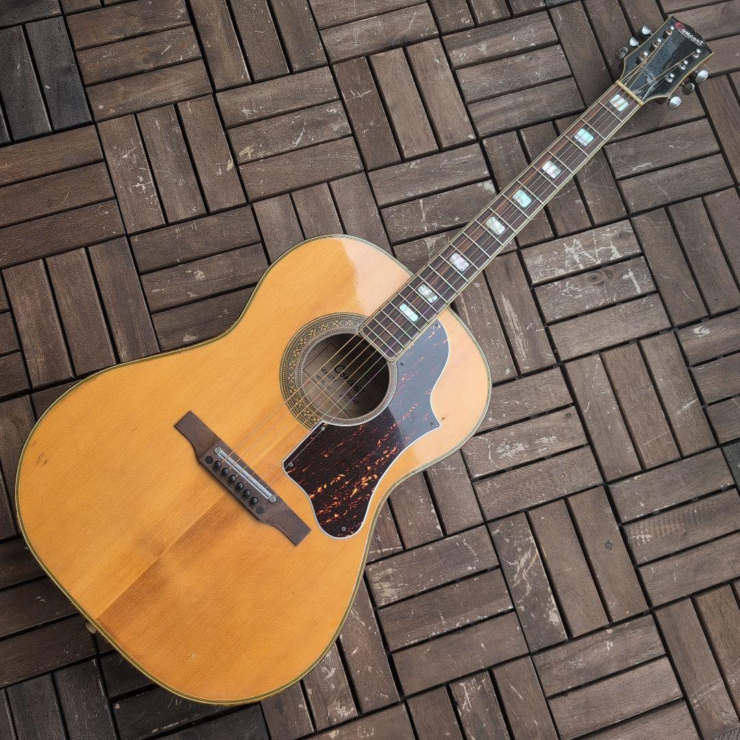 なんかカッコいいアコギ！KAWAI 虎目 1960年代！ 60s Japanese Guitars: Vintage Kawai Teisco Hound Dog Sale