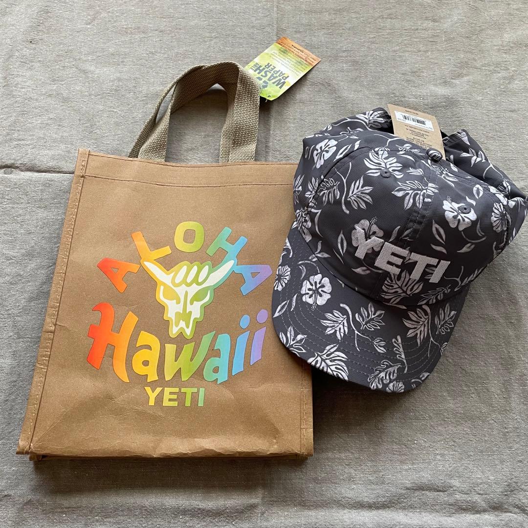 YETI キャップとエコバッグ　新品 YETI】イエティ 完売前に♪ 防水トートバッグ (YETI/レジャー
