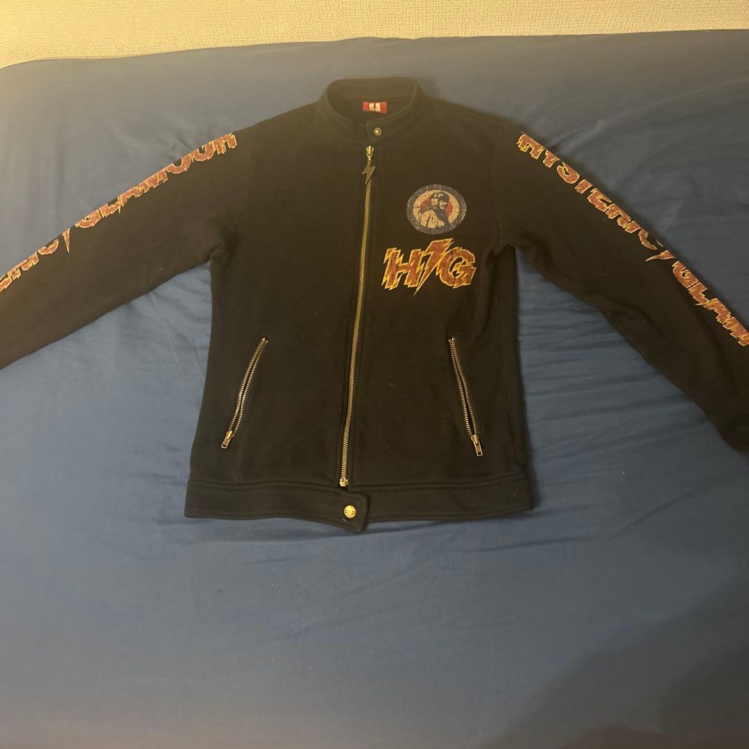 HYSTERIC ブラック ジャケットフリーサイズ HYSTERIC ブラック ジャージ フリーサイズ