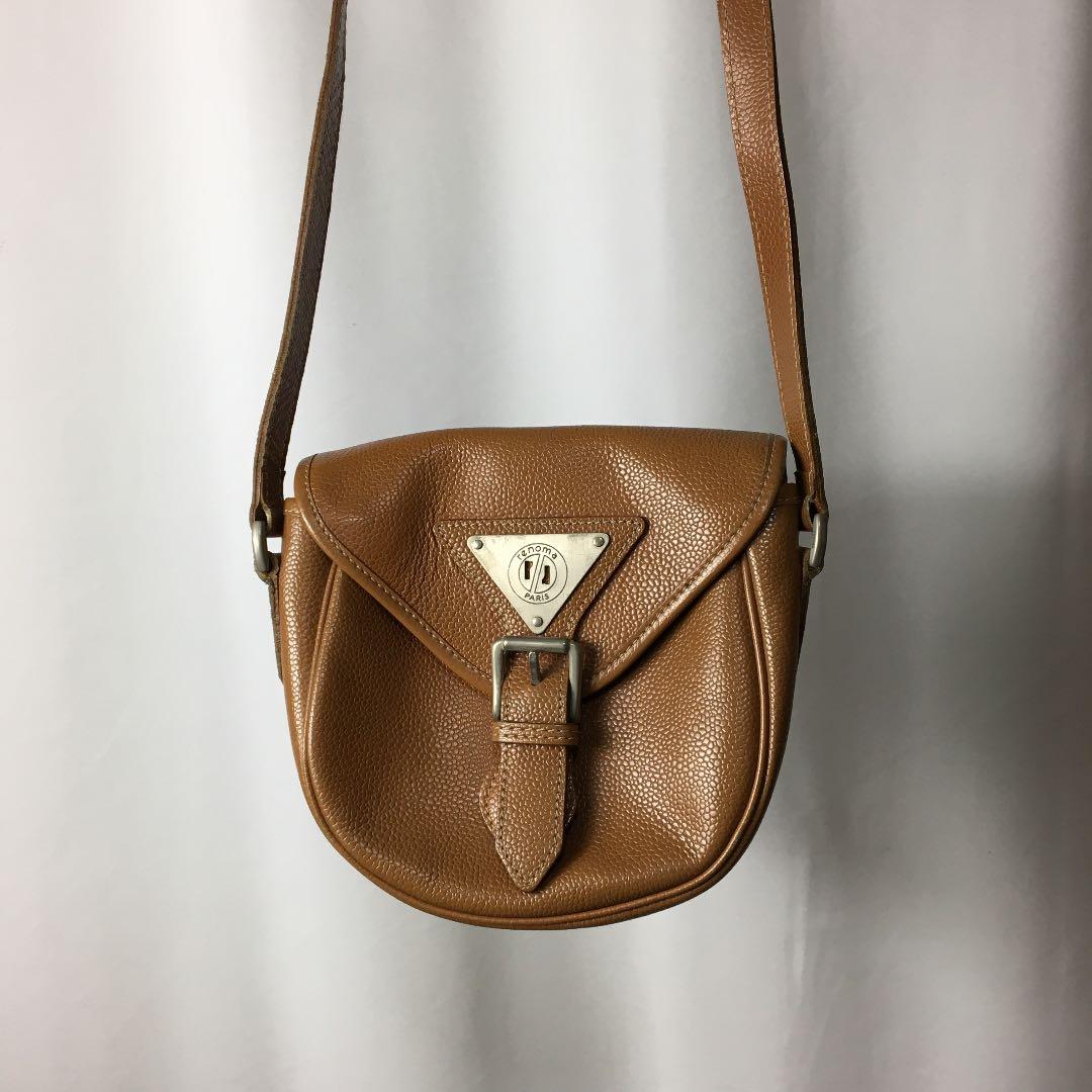 FRANCE製 80s RENOMA Paris レザーショルダーバッグ 珍品 - メルカリ