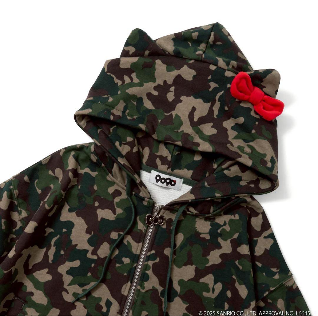9090 girl ×HELLO KITTY Eared Zip Hoodie - メルカリ