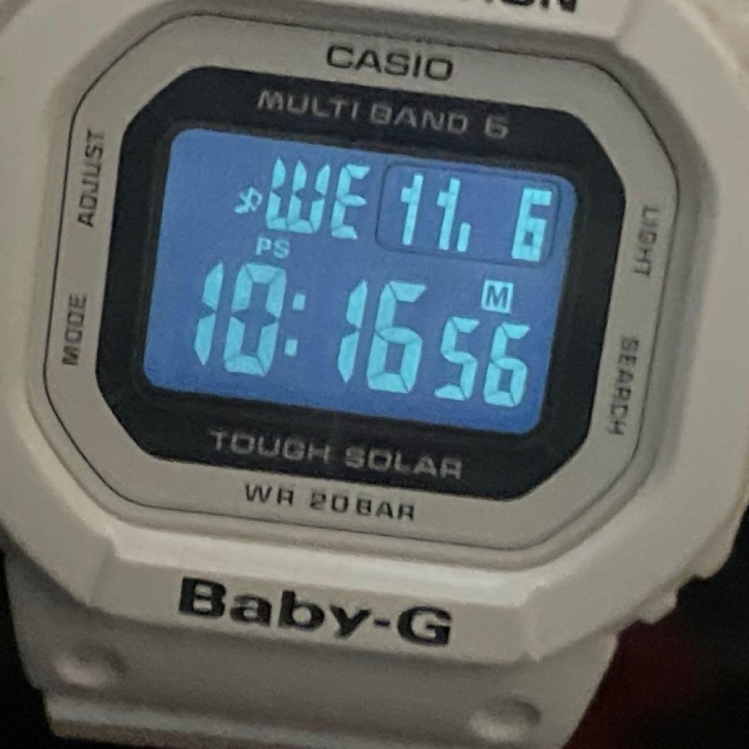 美品BGD-5000-7JF CASIO カシオ Baby-G 白 ホワイト - メルカリ