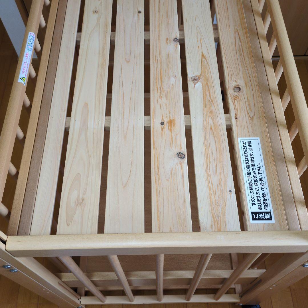 ベビーベッド サワベビー ハイタイプ トリプルスライド 国産 - メルカリ