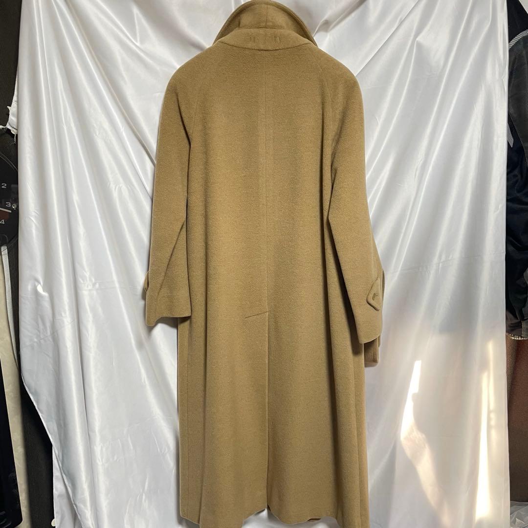 Burberry コート プローサム ステンカラー ウール 裏地ロゴ キャメル