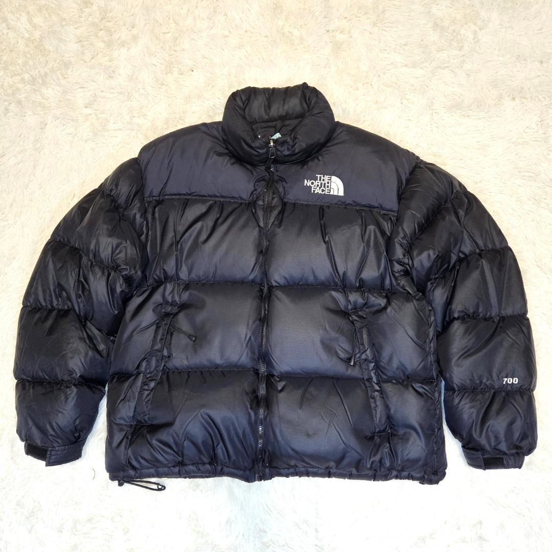 希少‼センターロゴ XL 袖ロゴ ヌプシ 700 ノースフェイス ダウン