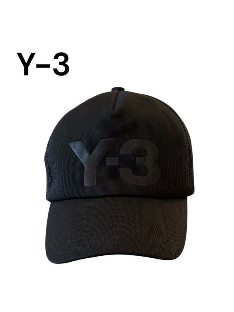 Y-3 ブラック キャップ メッシュバック - メルカリ