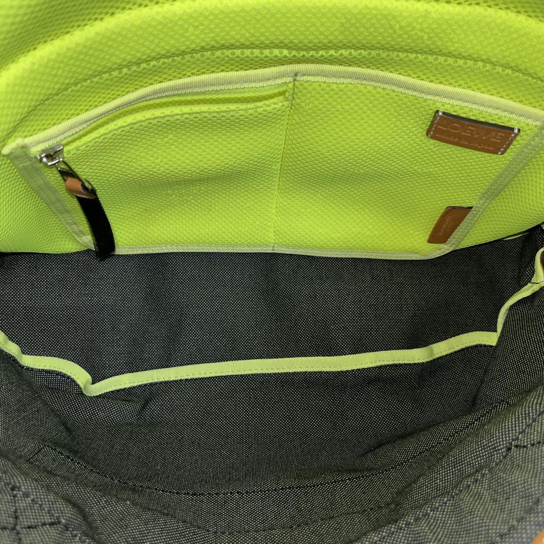 良品 ロエベ メッセンジャーバッグ アイ ネイチャー デニム アナグラム