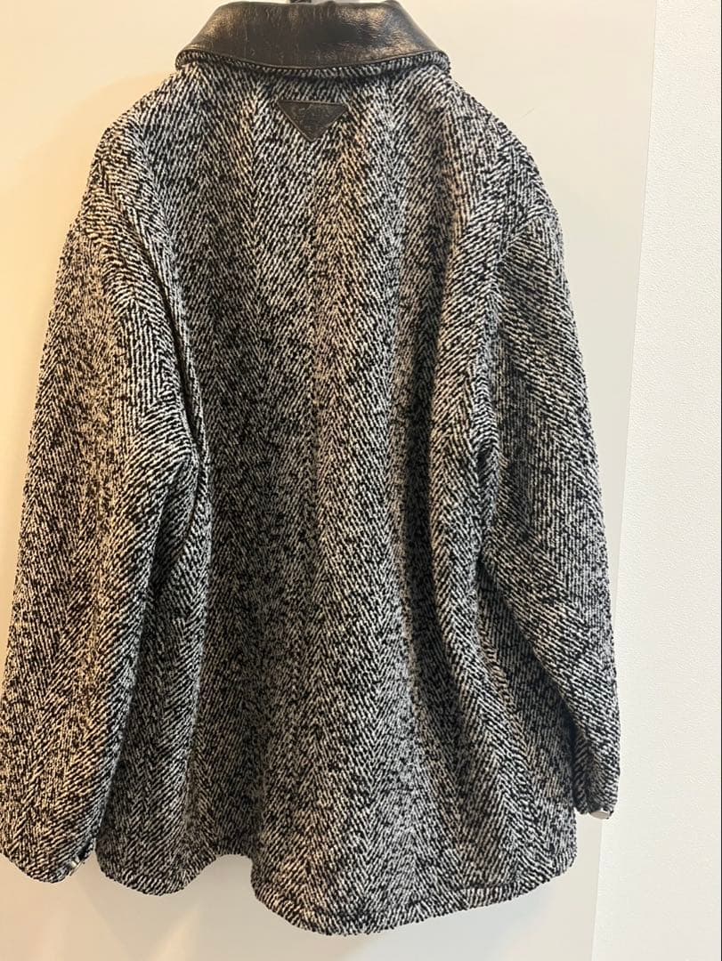 プラダ PRADA 24AW ウールブレンド ジャケット コート グレー - メルカリ