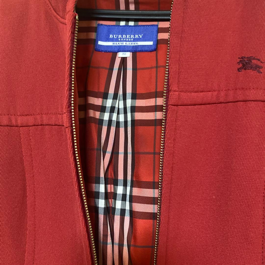 BURBERRY BLUE LABEL ダッフルコート 38サイズ 赤 - メルカリ
