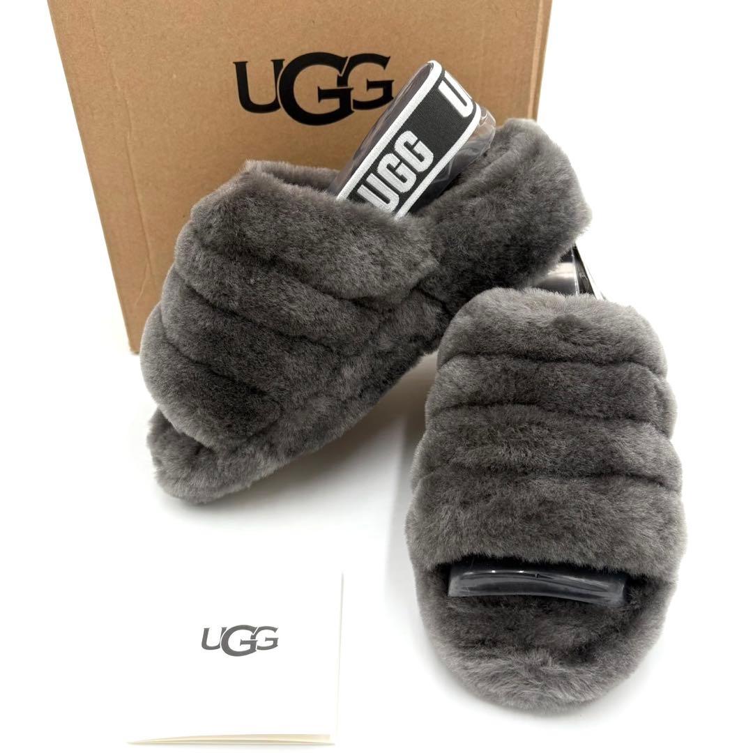 新品未使用✨️UGG アグ モコモコ サンダル チャコール 22cm レディース 楽天市場】ugg サンダル レディース 定番 ブランド アグ フラッフ