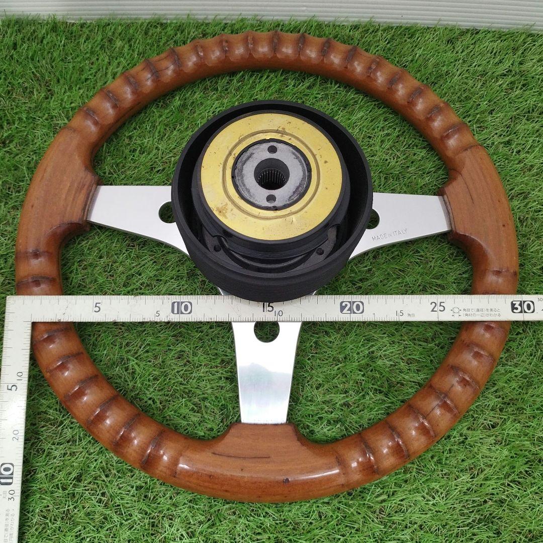 ウッドステアリング 小径 アンティーク飾りに （イタリア フェラーラ