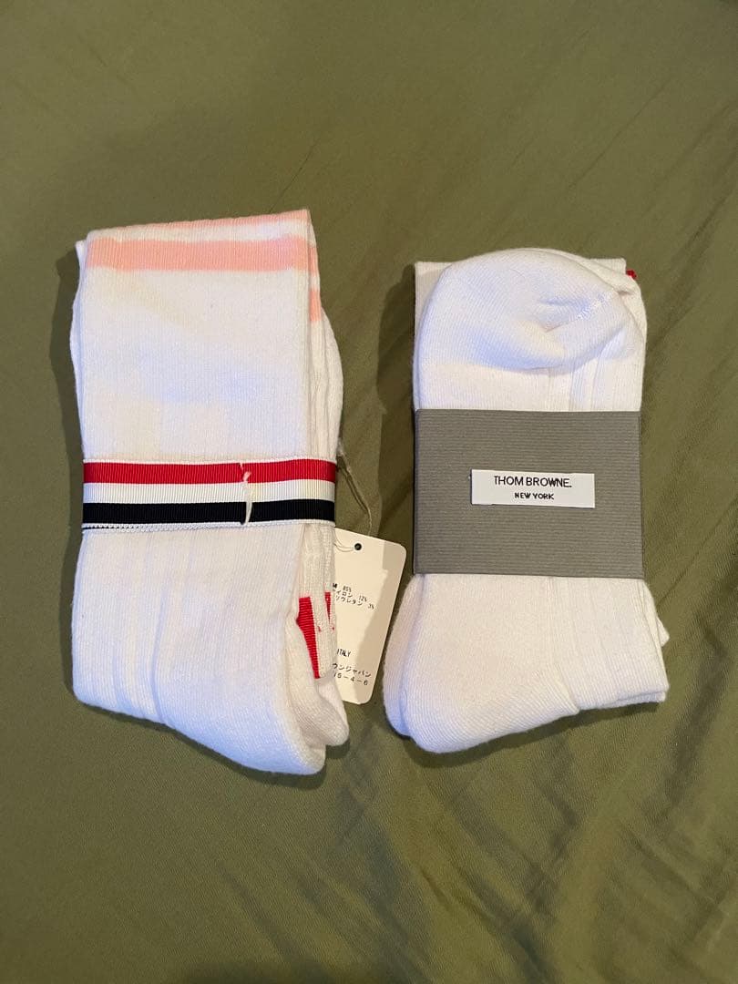 【新品未使用】 2足セット THOMBROWNE トムブラウン ソックス 新品未使用】 2足セット THOMBROWNE トムブラウン ソックス 【公式通販】