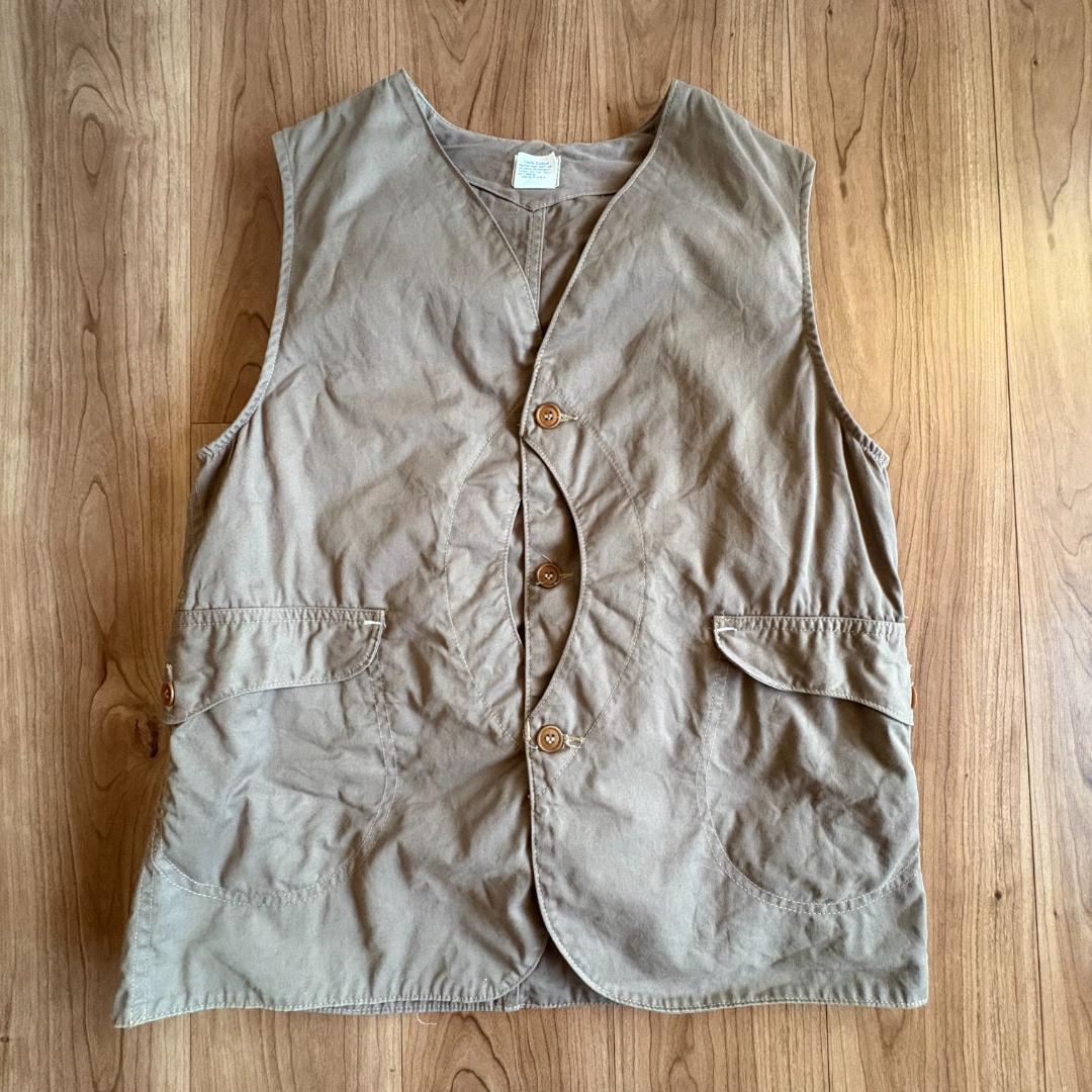POST OʼALLS ポストオーバーオールズ ロイヤルトラベラーベスト S POST OVERALLS (ポストオーバーオールズ) Royal Traveler cotton/linen