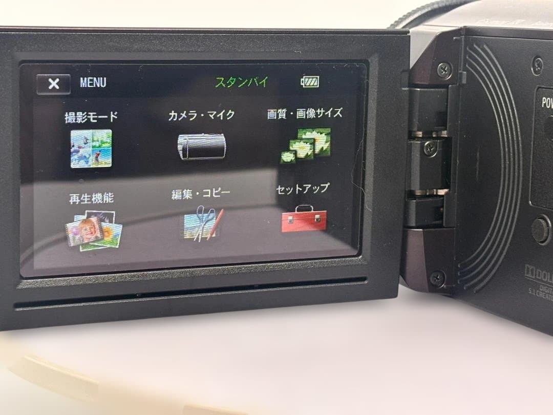 ☆極美品 ソニー ビデオカメラ HDR-CX430 新品バッテリー付 ＃639☆