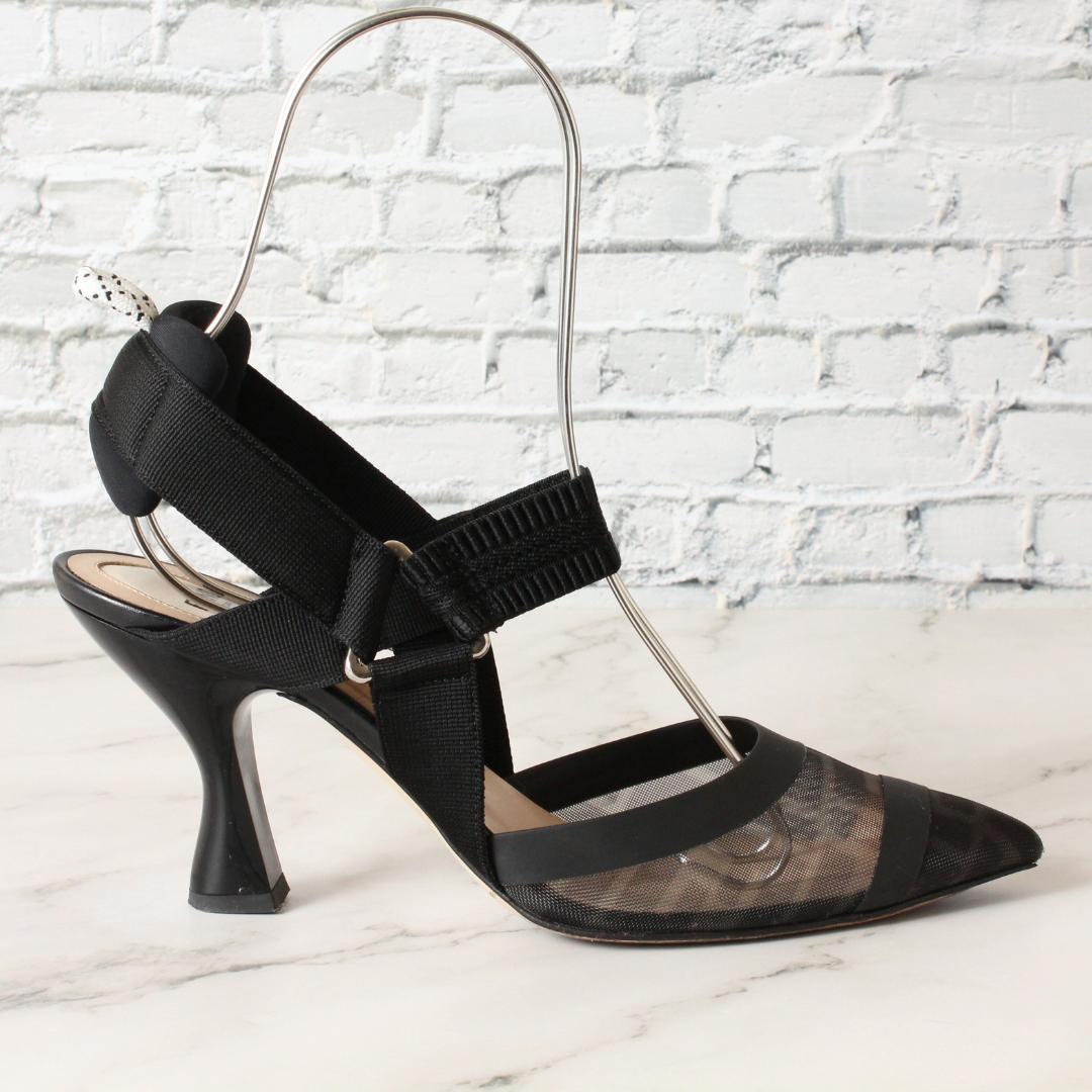 ✨極美品✨ 現行 フェンディ コリブリ ハイヒール FFメッシュ 24.5cm