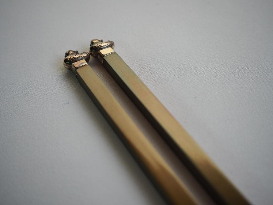 木村清雲造『南鐐鳥頭火箸』共箱 - メルカリ