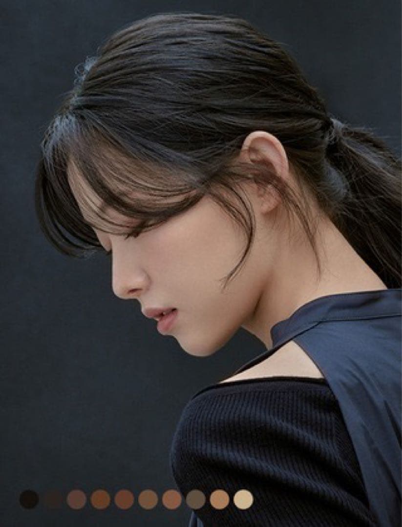 ピンクエイジ　トップカバー 手植えトップカバー) シースルーバング 斜線カール (モースト原糸)