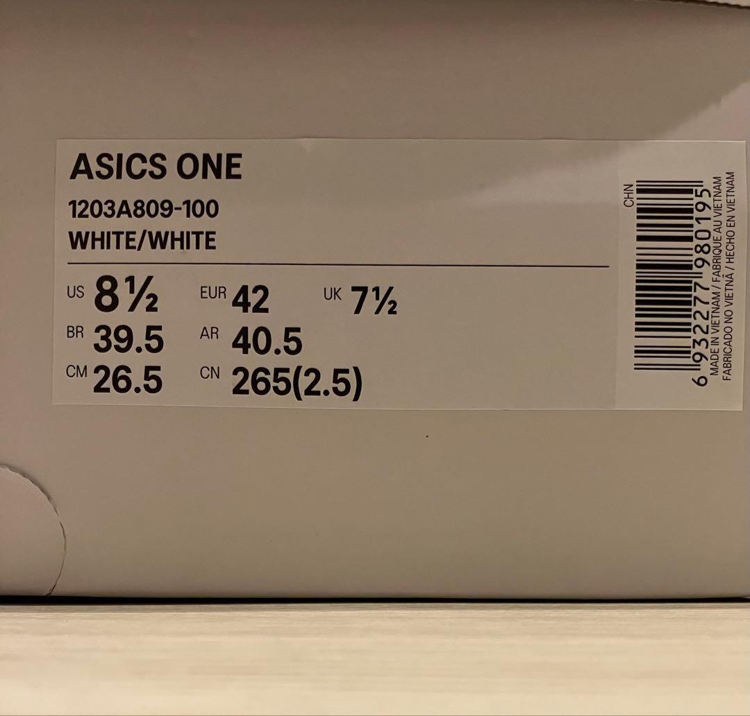 新品未使用 Asics One \"White\" ONE OK ROCK Taka