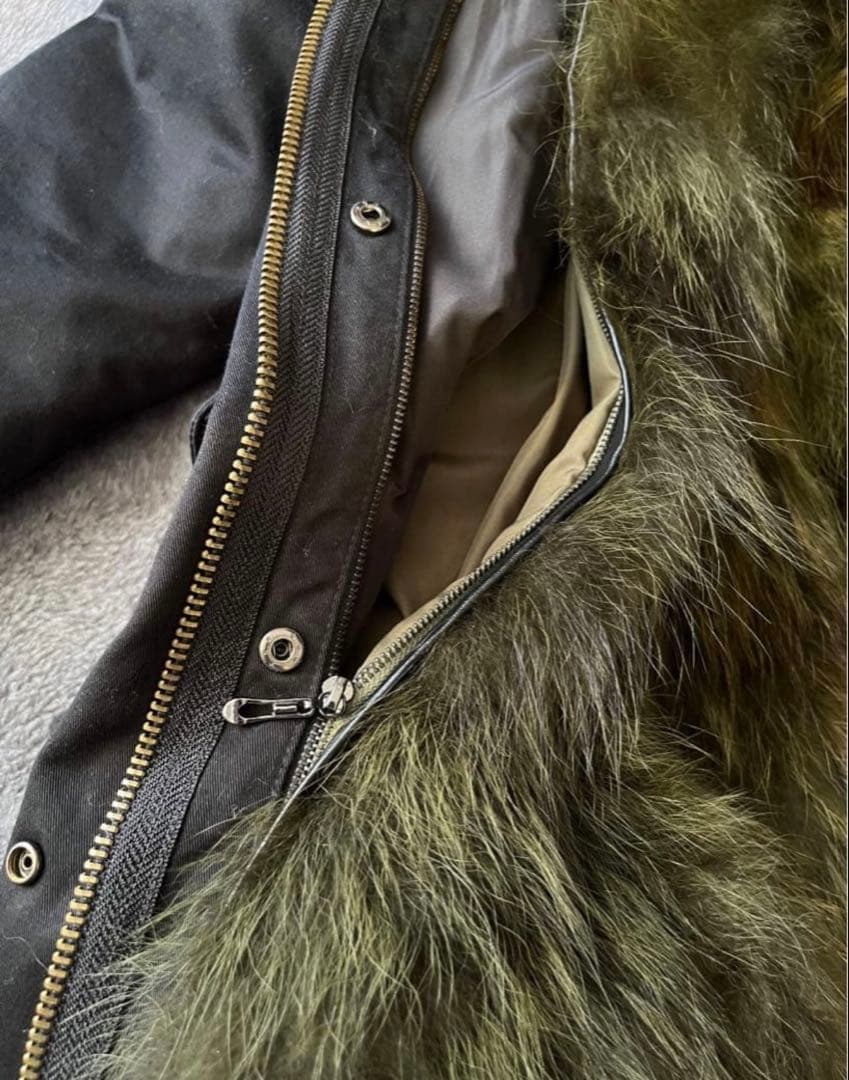 激レア】 Maomaokong ボリュームファーフード付きモッズコート - メルカリ