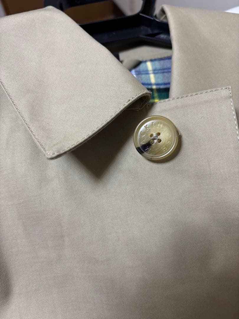 MACKINTOSH ダンケルド（ゴム引き） ステンカラーコート ベージュ 38