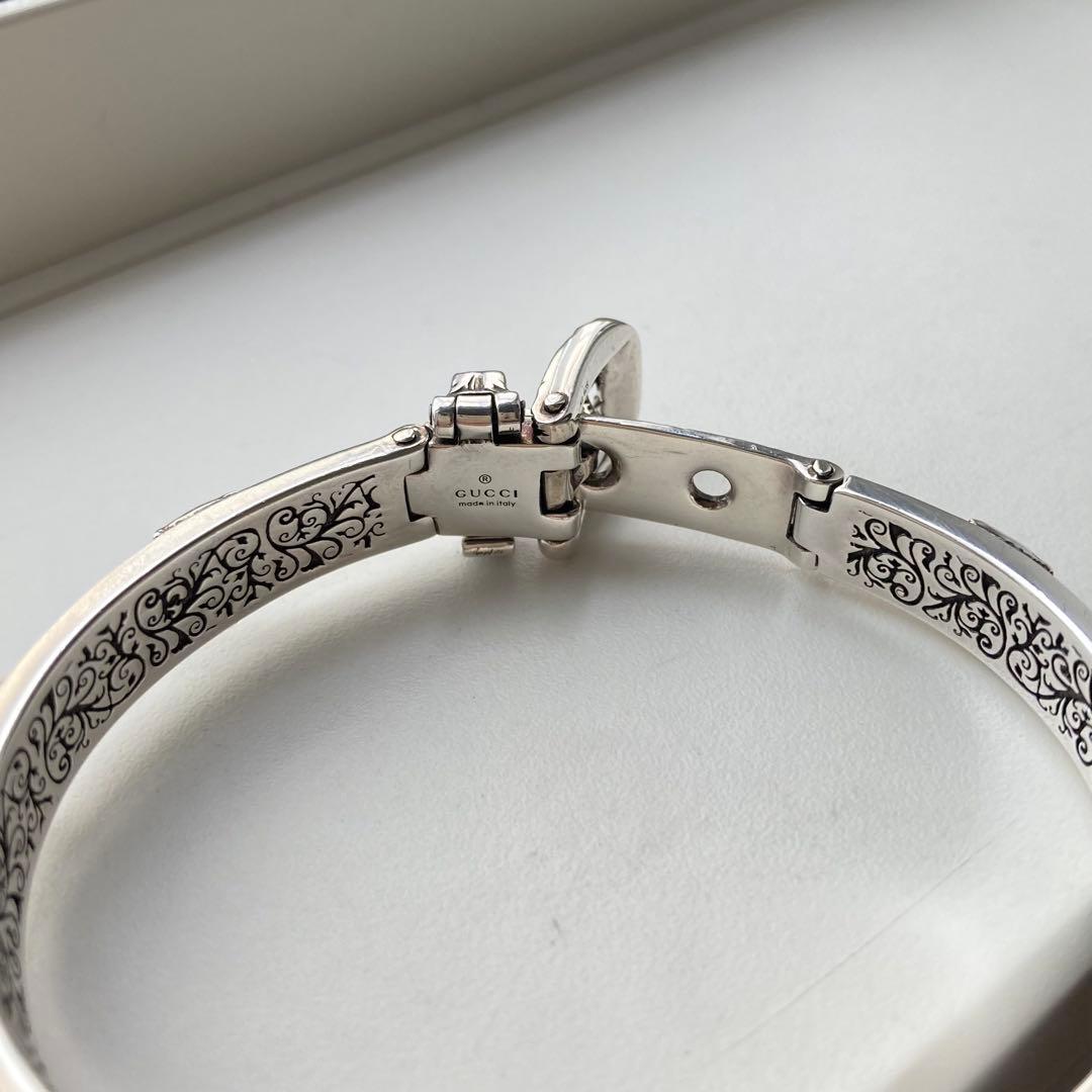 希少 GUCCI タイガーヘッド ガーデン シルバー925 バングル ミケーレ