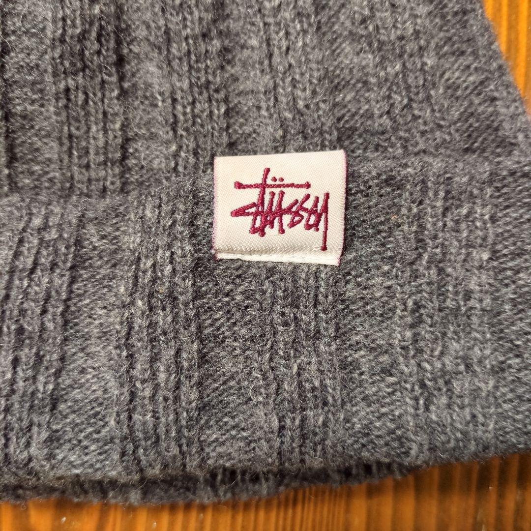 90s old Stussy 紺タグ ステューシー ビーニー ニットキャップ - メルカリ