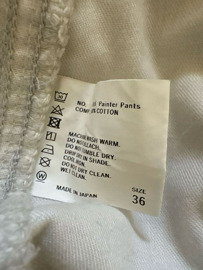 SHISHIKUI Painter pants / OFF WHITE 36 - メルカリ