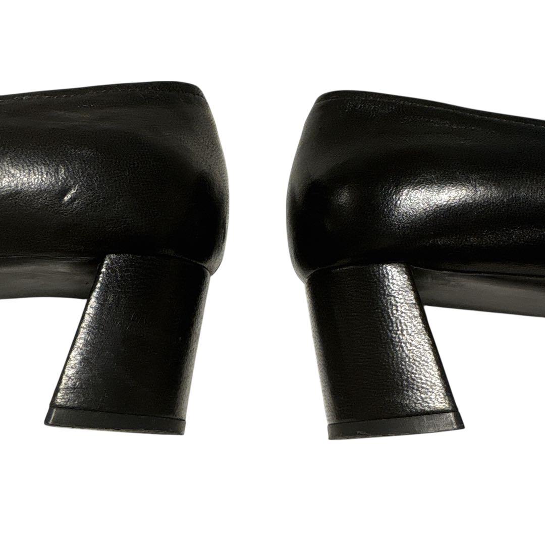 ［美品］PRADA プラダ パンプス リボン　黒　ブラック　24.5cm