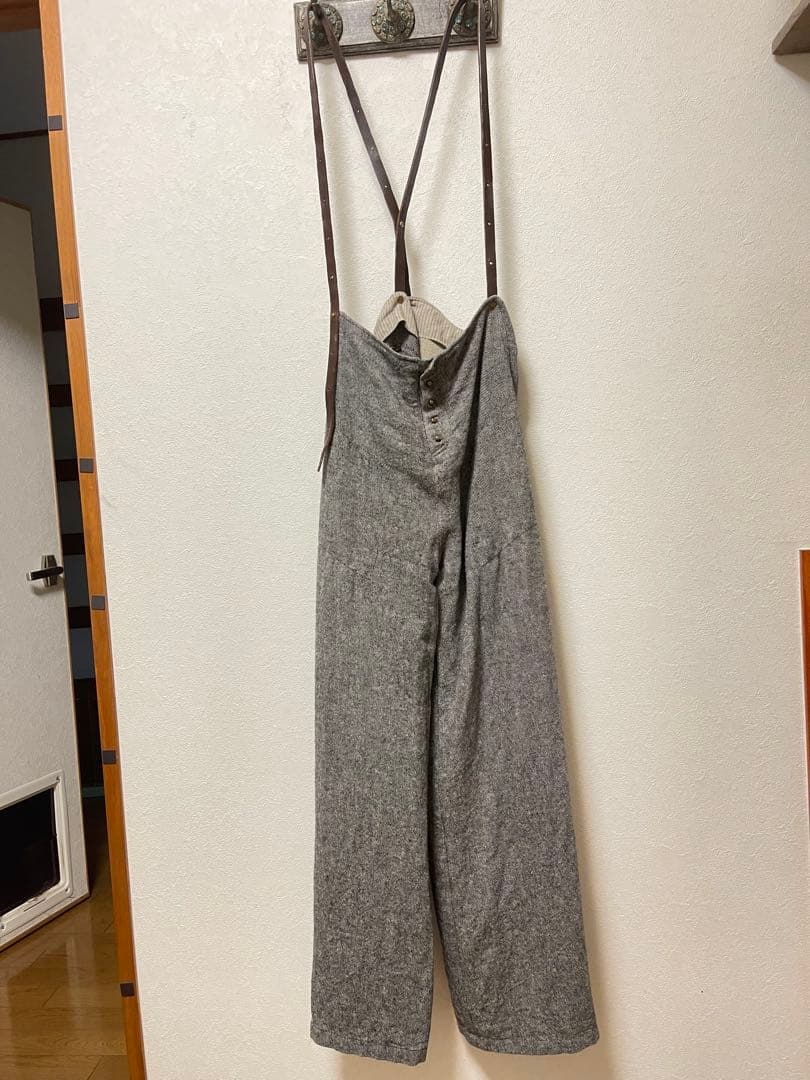 emic etic 革サスペンダーバギーパンツ emic etic 革サスペンダーバギーパンツ emic etic 革サスペンダー