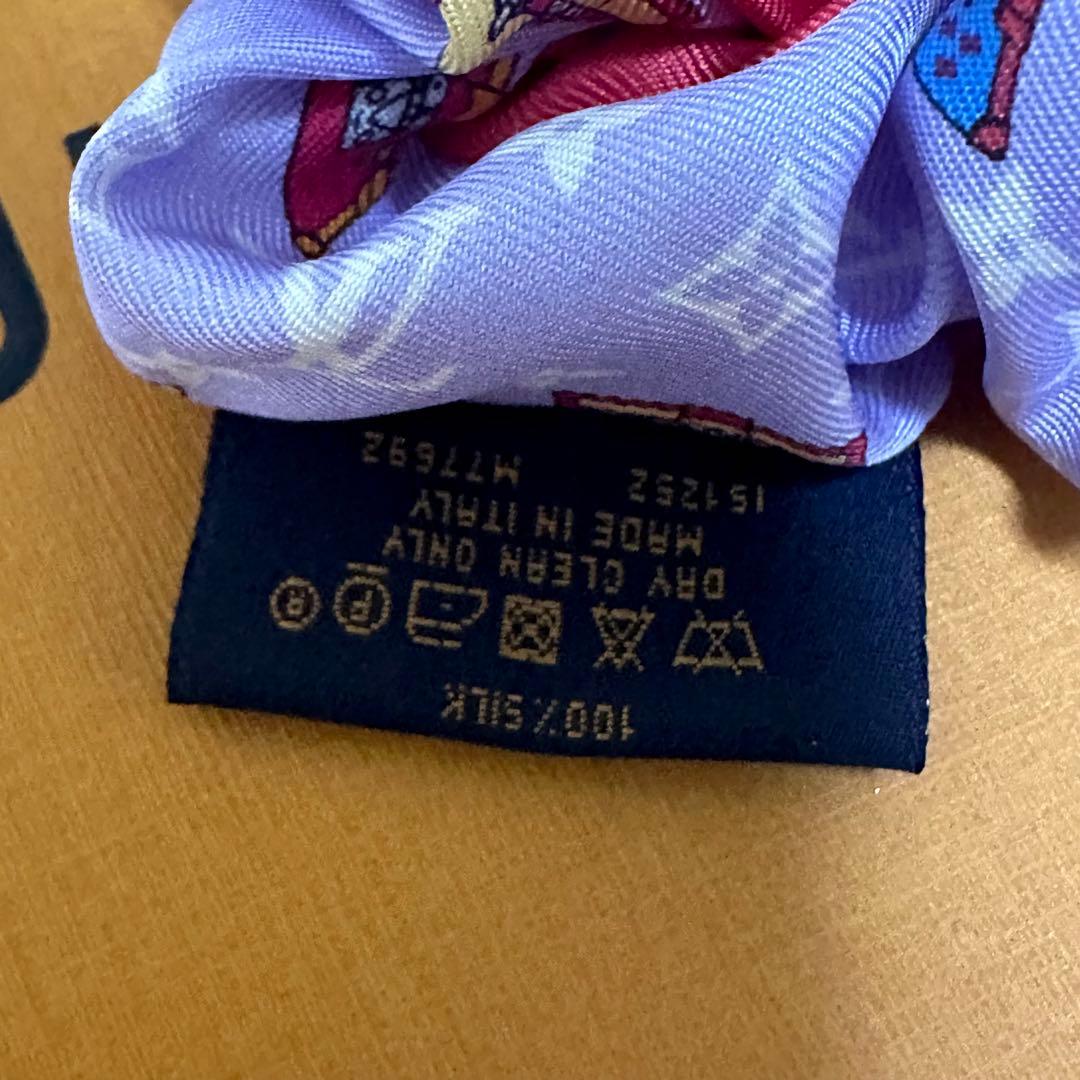 新品】LOUIS VUITTON ヘアシュシュミニマル 赤・紫 シルク100％