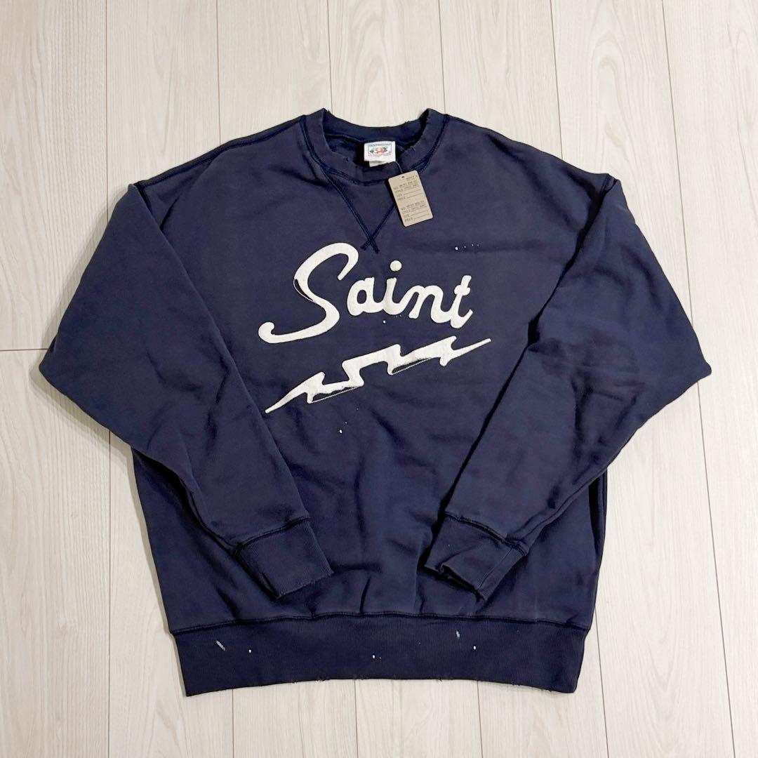 セントマイケル　ロゴ　トレーナー SAINT Mxxxxxx（セントマイケル） SAINT MICHAEL スエット 美品 SM-HR8