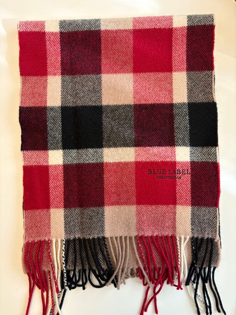 BLUE LABEL チェック柄マフラー BLUE LABEL CRESTBRIDGE（ブルーレーベルクレストブリッジ） マフラー