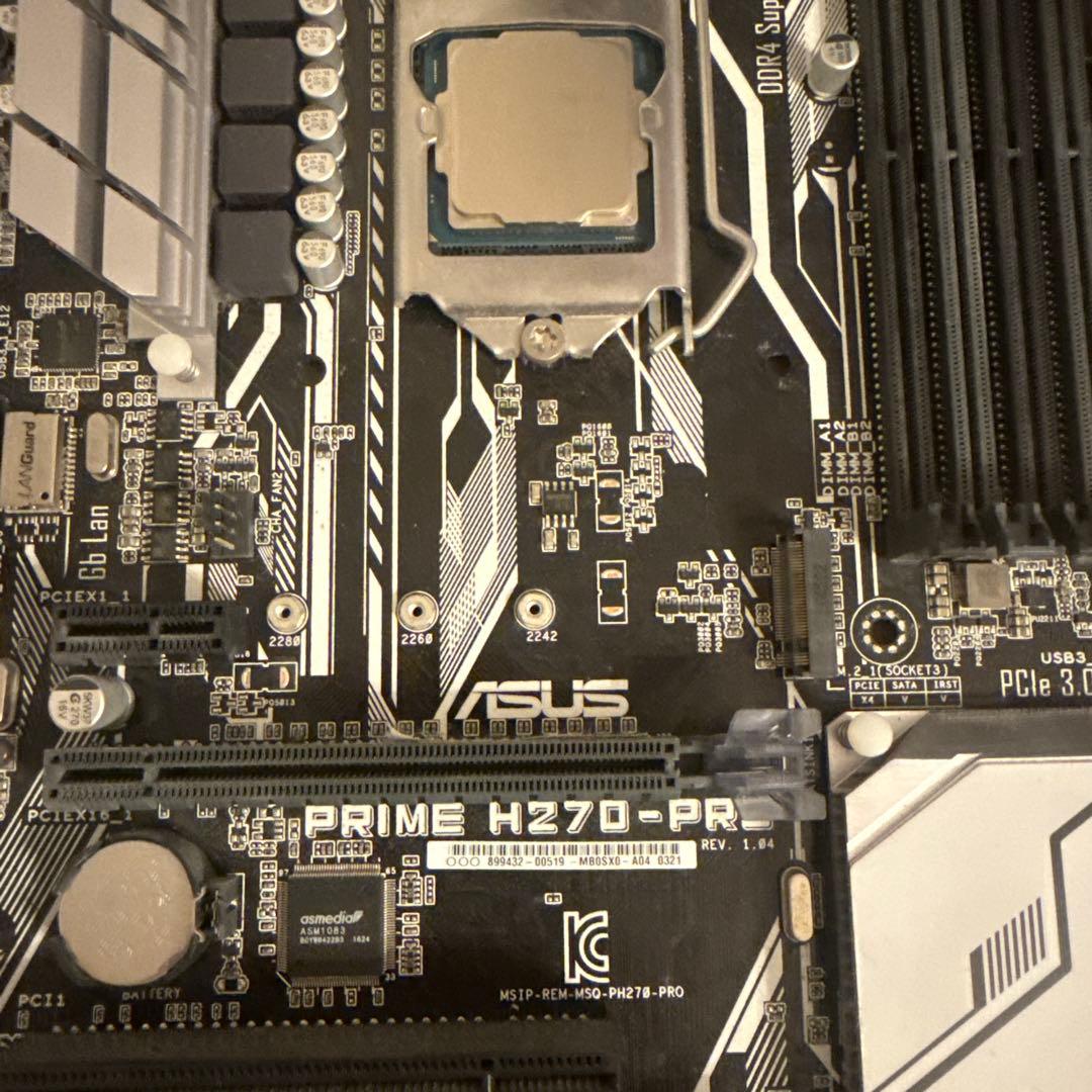 Intel Core i7-7700K asus h270pro 難あり - メルカリ