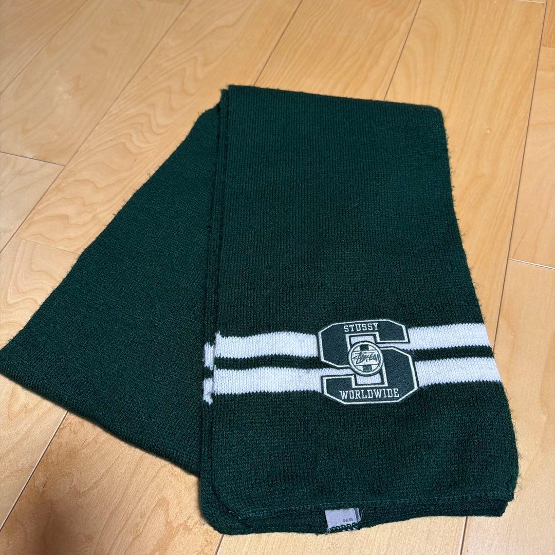 オールド ステューシー USA製 マフラー グリーンold stussy 90s - メルカリ