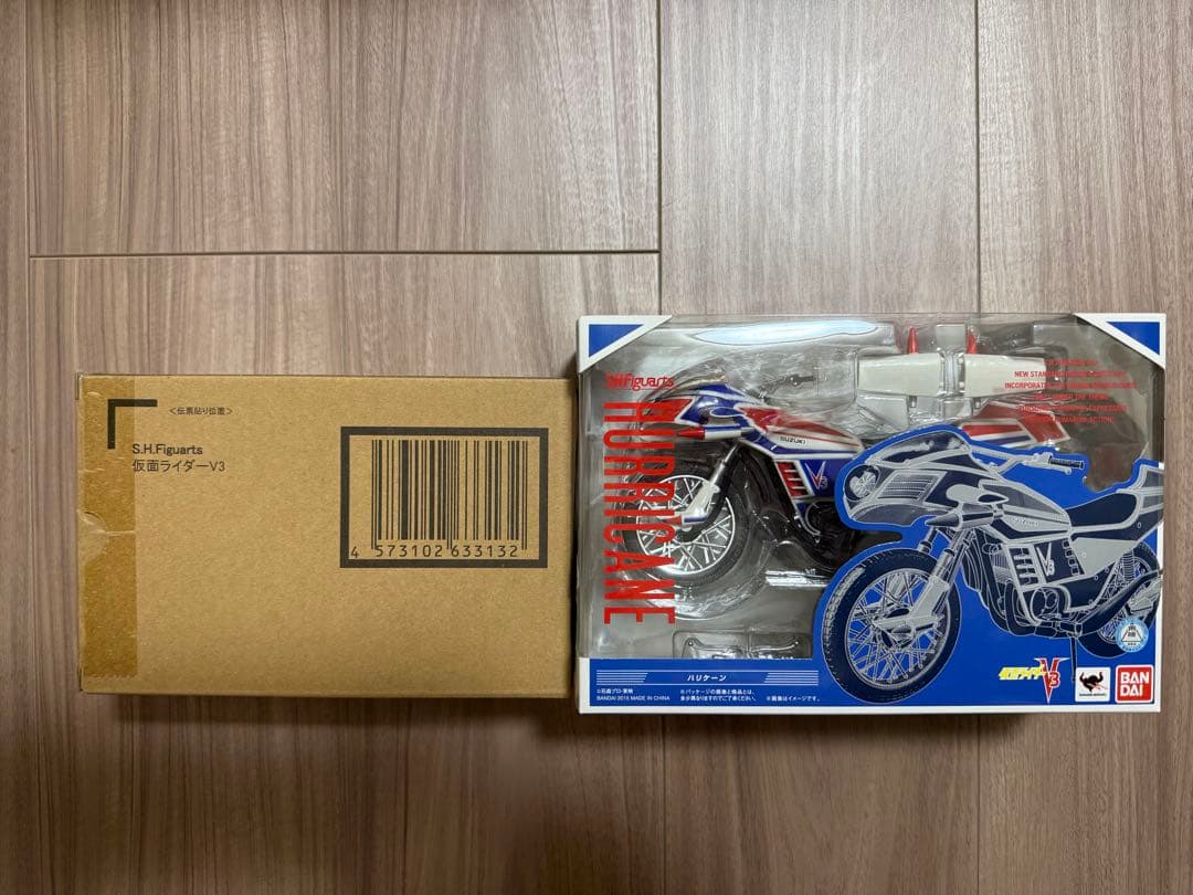 ★真骨彫＋バイク付！　仮面ライダーＶ３　フィギュアーツ ブイスリー レビュー】S.H.Figuarts 仮面ライダーV3 THE NEXT