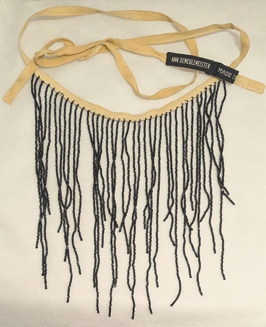 ANN DEMEULEMEESTER ビーズフリンジ シルク製 ネックレス ANN DEMEULEMEESTER ビーズフリンジ シルク製 ネックレス Ann