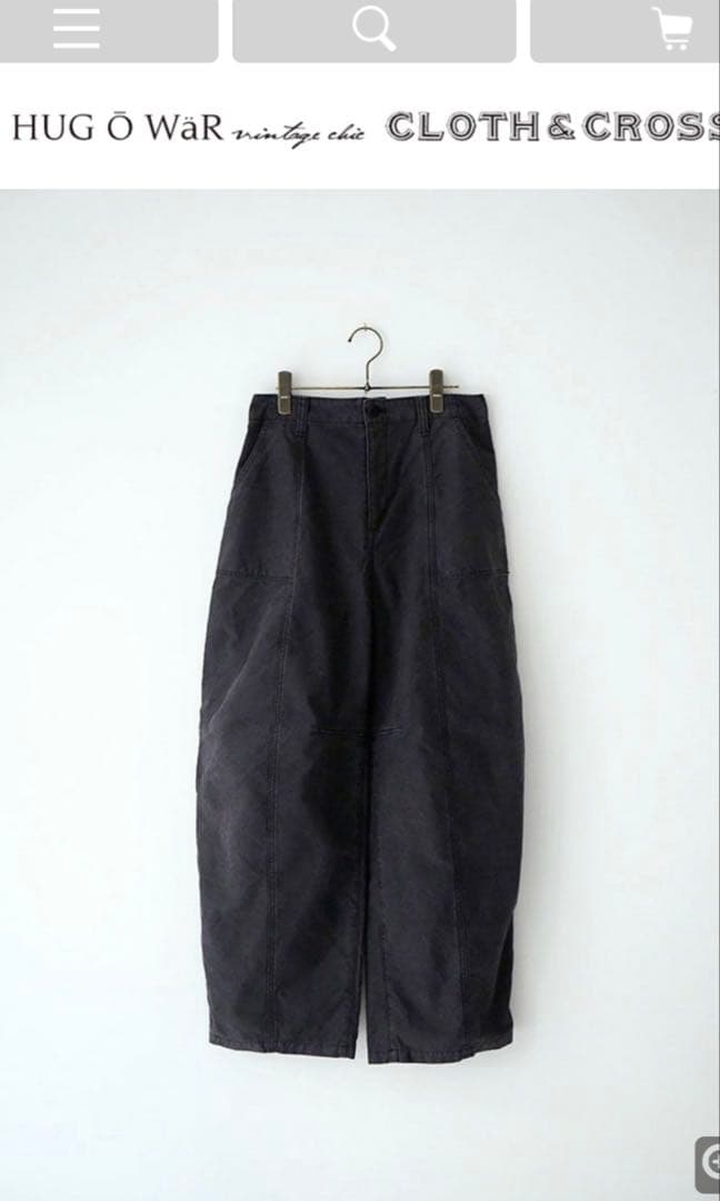ハグオーワー hug o war バレルべイカーパンツ CLOTH&CROSS - メルカリ