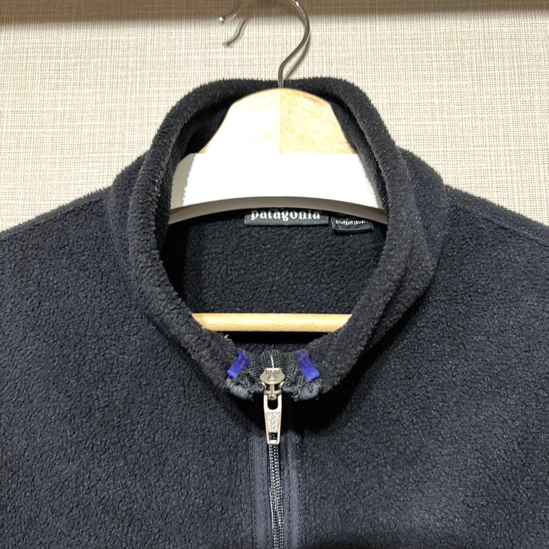 patagonia シンチラ フリース ベスト 黒 L 90s USA製 - メルカリ
